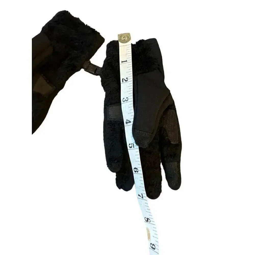 Head Childs Black Fleece Quiled Gloves Size Medium